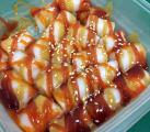 Rice noodles with 3 different kinds of sauces.jpg